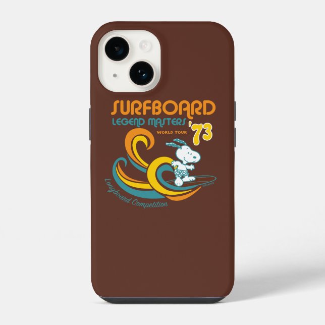 Coque iPhone Cacahuètes | Concours de surfboard longboard Snoop (Verso)