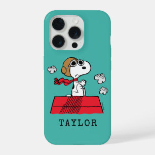 Coque iPhone 15 Pro cacahuètes Snoopy the Flying Ace