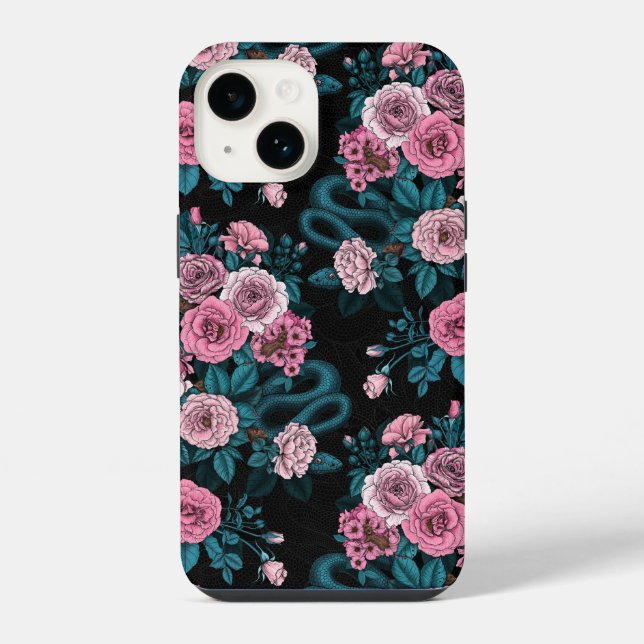 Coque iPhone Caché dans les roses 2 (Verso)