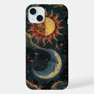 Coque iPhone 15 Plus Cachet de téléphone d'Harmonie Céleste