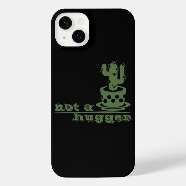 Coque iPhone Cactus Pas un gros cactus drôle dire (Verso)