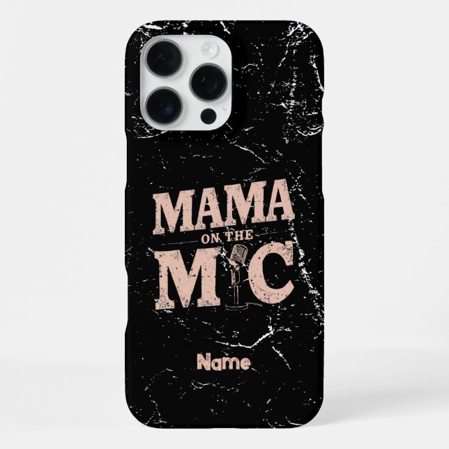 Coque iPhone Cadeau de fête des mères pour chanteuse et podcast (Verso)