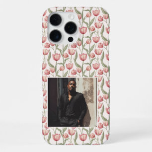 Coque iPhone 16 Pro Max Cadeau de Filles Mignonnes Fleur de Tulipe Photo