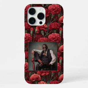 Coque iPhone 16 Pro Max Cadeau de mariage original Œillet floral personnal