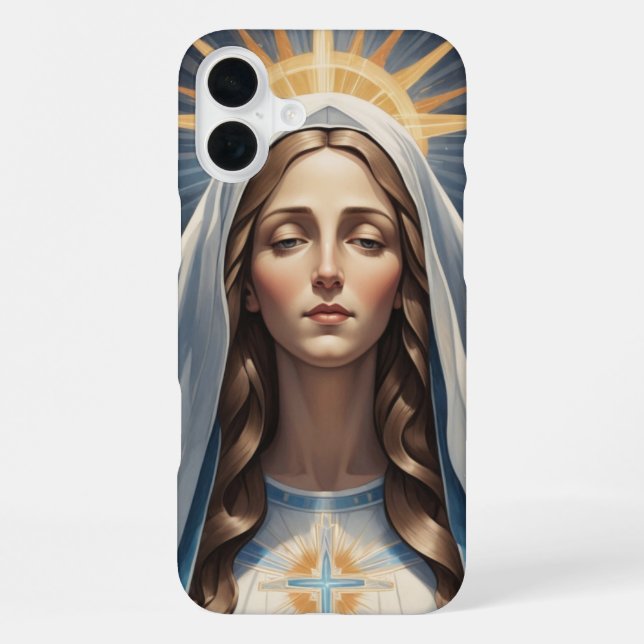 Coque iPhone Cadeau dévotionnel sacré catholique romain de la V (Verso)