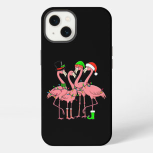 Etui iPhone 13 Cadeau drôle de Noël de flamant rose pour amateur