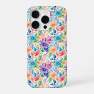 Coque iPhone 16 Pro Cadeau esthétique botanique pastel féminin pour el