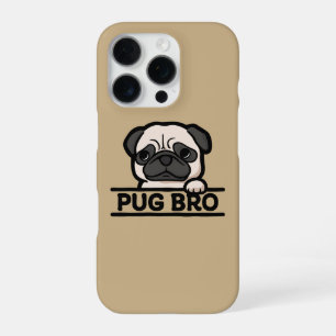 Coque iPhone 16 Pro CADEAU FRÈRE PUG – Cadeau drôle et mignon pour ama