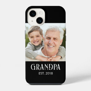 Coque Pour iPhone 14 Cadeau Photo de l'Arrivée de Papi