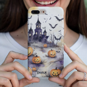 Coque Pour iPhone 14 Plus Cadeau téléphonique Halloween personnalisable, Sai