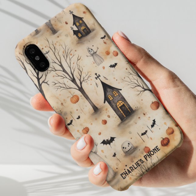 Coque iPhone Cadeau téléphonique Halloween personnalisable, Sai (Créateur téléchargé)
