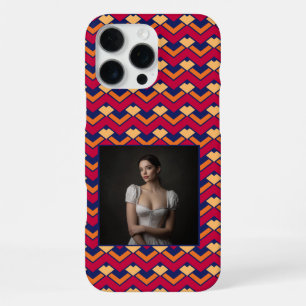 Coque iPhone 16 Pro Max Cadeaux artistiques pour mari motif Chevron
