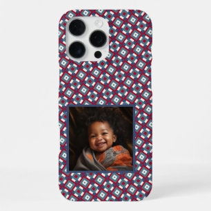 Coque iPhone 16 Pro Max Cadeaux audacieux pour petite amie Motif carré 