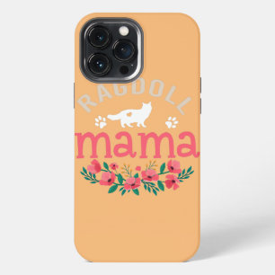 Etui iPhone 13 Pro Max Cadeaux de maman Ragdoll pour femmes maman chat mi