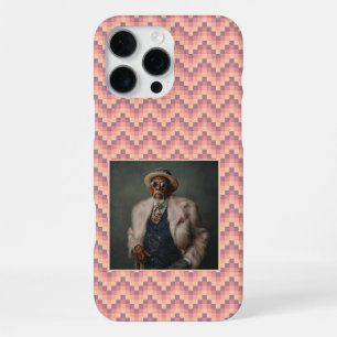 Coque iPhone 16 Pro Max Cadeaux de Noël artistiques pour elle, motif géomé