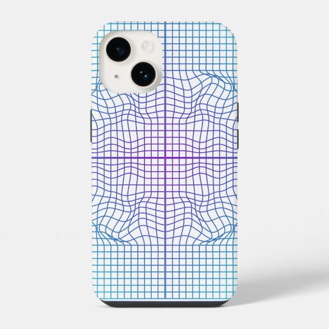 Coque iPhone Cadre déformé.01.w Fond blanc (Verso)