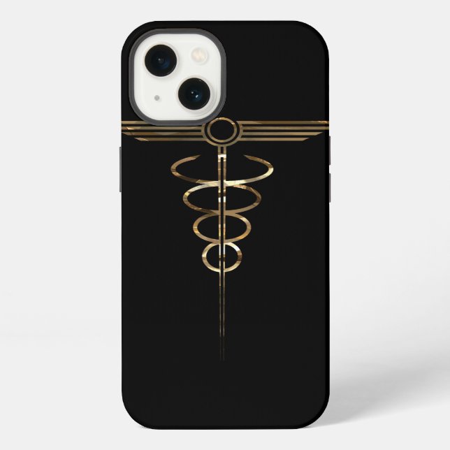 Coque iPhone Caduceus Art Déco (Verso)