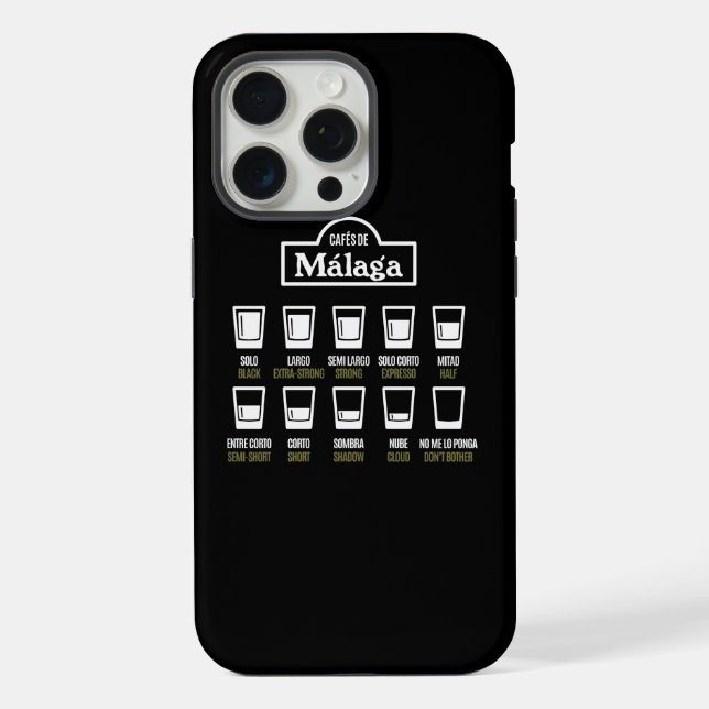 Coque iPhone Cafés de Malaga (Verso)
