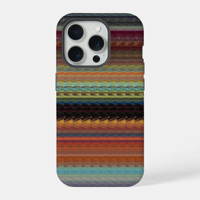 Coque iPhone Caire Téléphone à rayures (Verso)