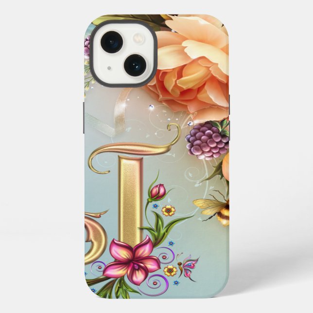 Coque iPhone Caisse d'air d'iPad de monogramme de J (Verso)