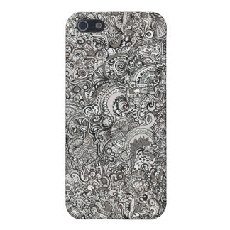 Étui iPhone 5 caisse dure d'insertion de tissu d'iPhone