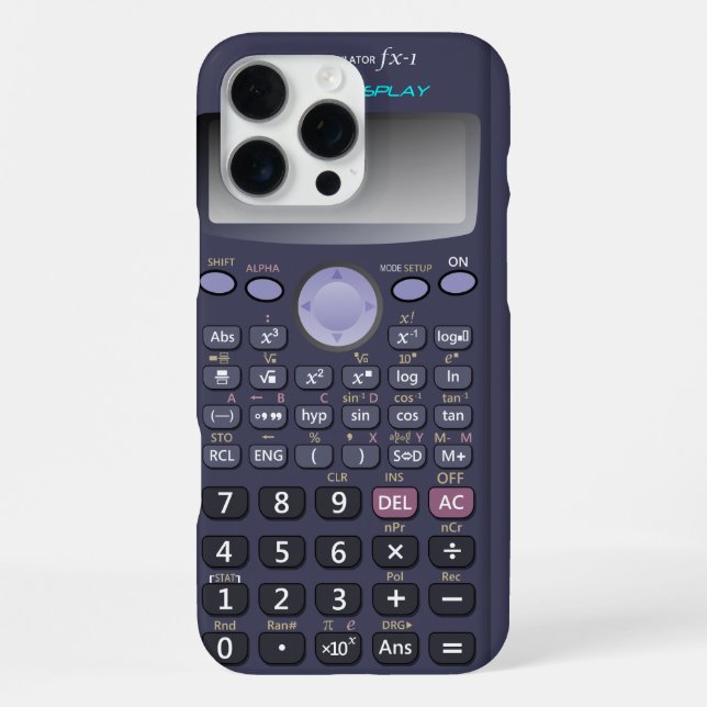 Coque iPhone Calculatrice scientifique (Verso)