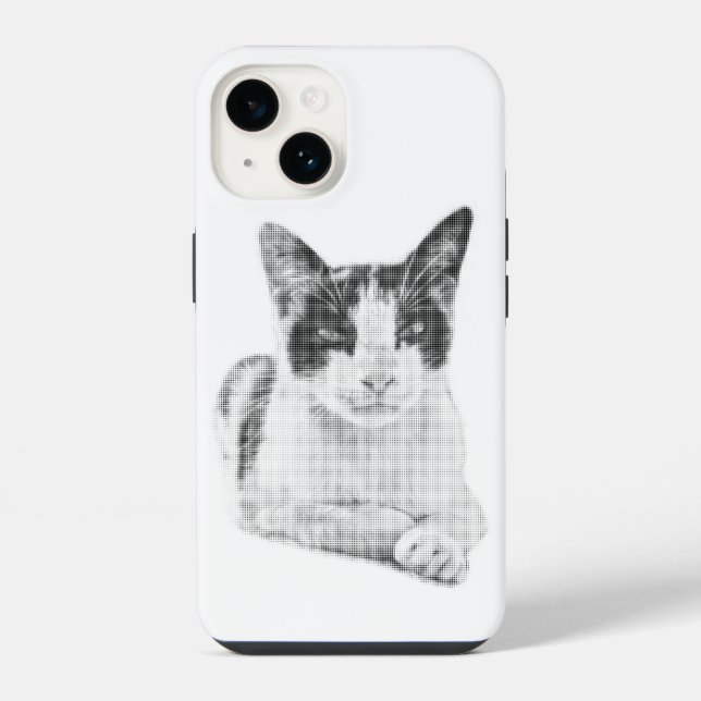 Coque iPhone Calicot Rétro Demi-Teinte (Verso)