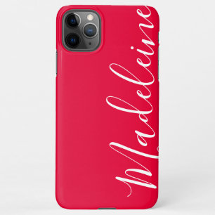 Coque iPhone 11Pro Max Calligraphie rose-fusée vibrune