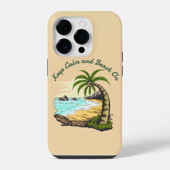 Coque iPhone Calme et plage (Verso)