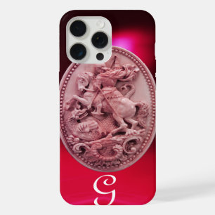 COQUE iPhone 15 PRO MAX CAMÉE ANTIQUE / MONOGRAMME DE SAINT GEORGE ET DRAG