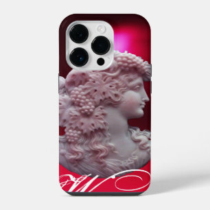 COQUE POUR iPhone 14 PLUS CAMEO ANTIQUE, DAME AUX RAISONS ET AUX GRAPEVINES