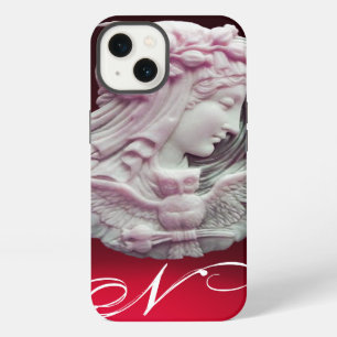 ETUI iPhone 13 CAMEO ANTIQUE, DAME DE NUIT AU MONOGRAMME DE HIBOU