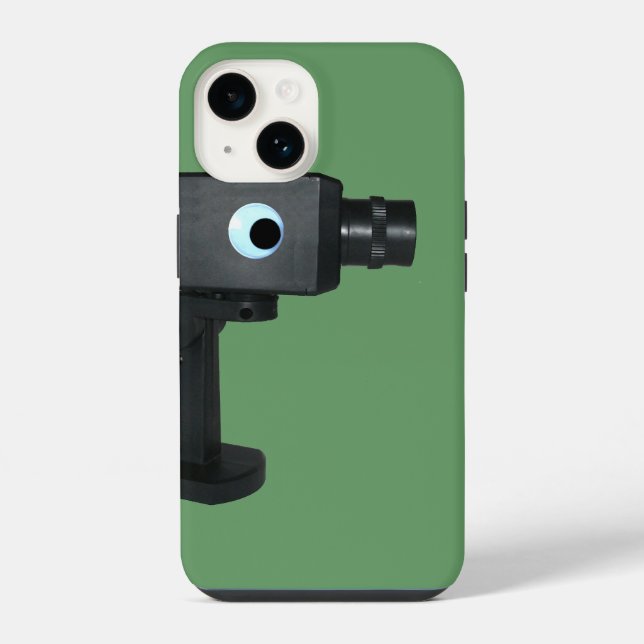 Coque iPhone Caméra de sécurité avec Œil Google (Verso)