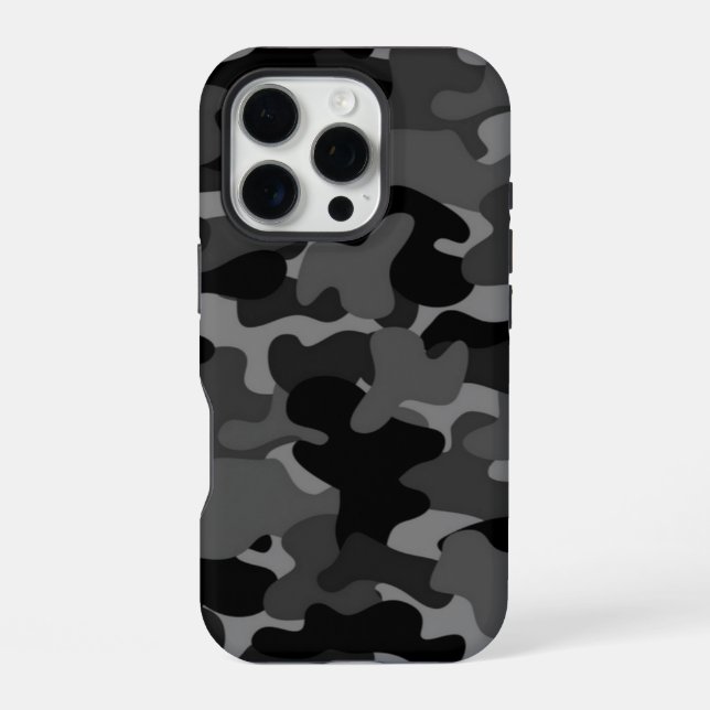 Coque iPhone Camion noir gris (Verso)