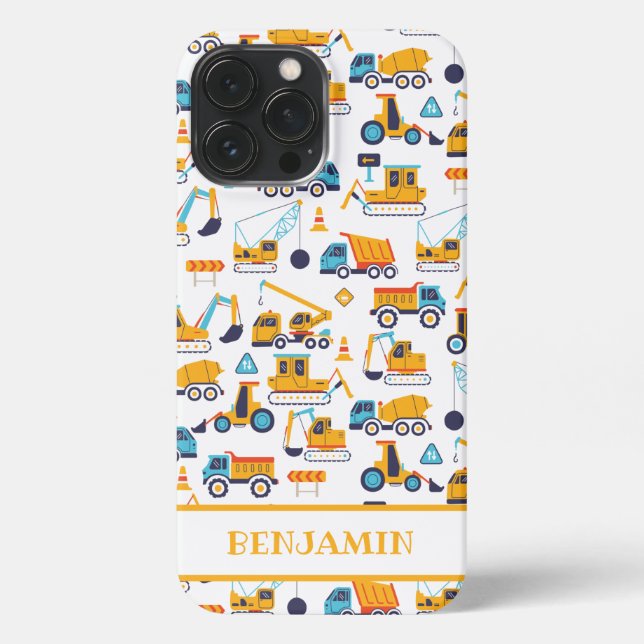 Coque iPhone Camions de vidange de construction pour enfants Vé (Verso)
