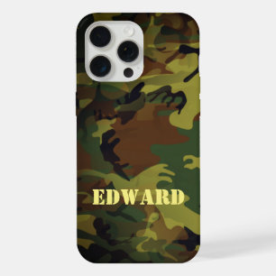Coque iPhone 15 Pro Max Cammo vert