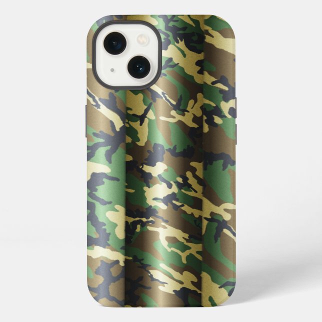 Coque iPhone Camo bois 3D (Verso)