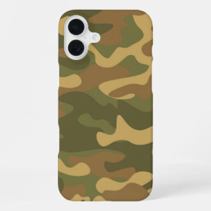 Coque iPhone 16 Plus Camo Brun Sable