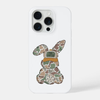 Coque iPhone 15 Pro Camo Bunny Design  | Easter Egg Hunter CASE