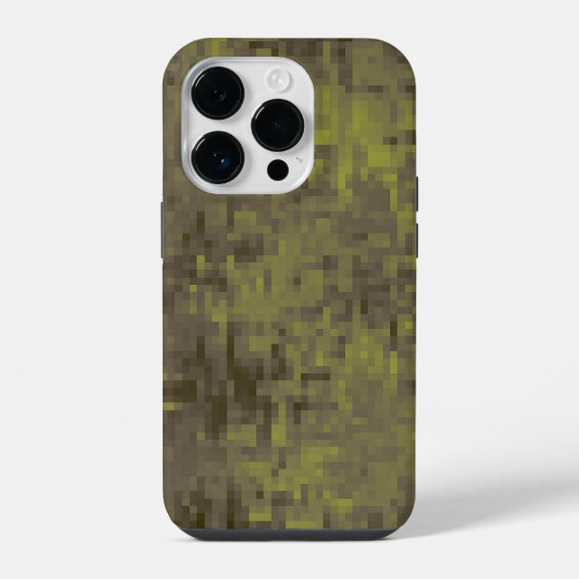Coque iPhone Camo de jungle pixelisé (Verso)
