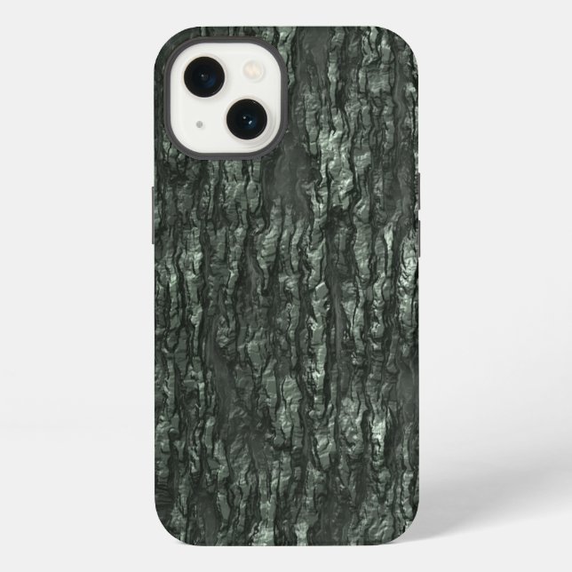 Coque iPhone Camo - Écorce verte (Verso)