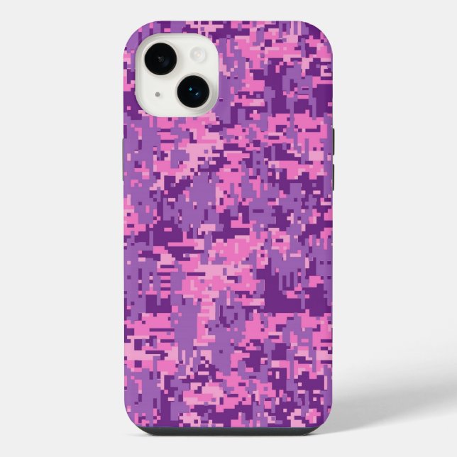 Coque iPhone Camo rose-chaud (Verso)