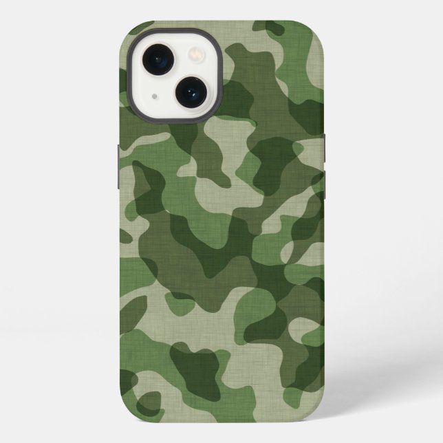 Coque iPhone Camo vert (Verso)