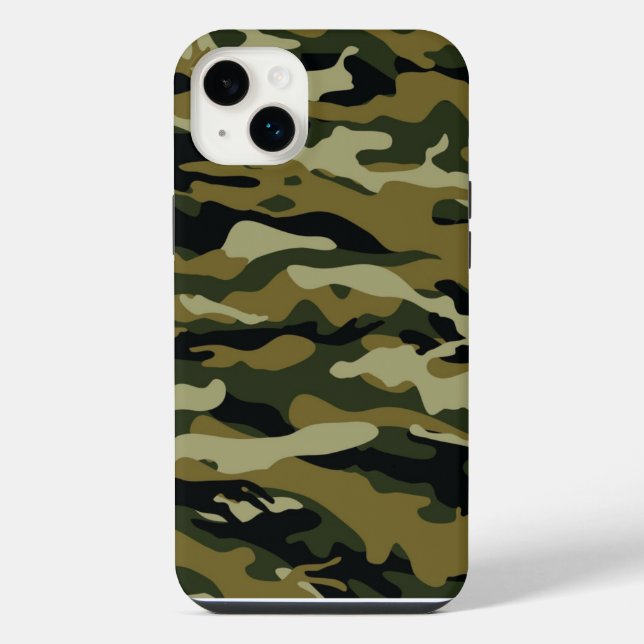 Coque iPhone Camo Vert Foncé (Verso)