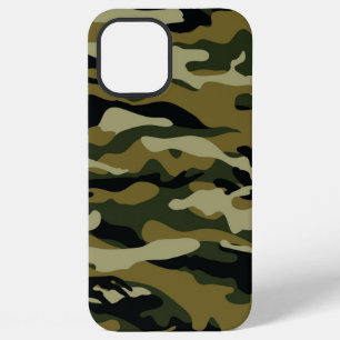 Coque iPhone 12 Pro Max Camo Vert Foncé