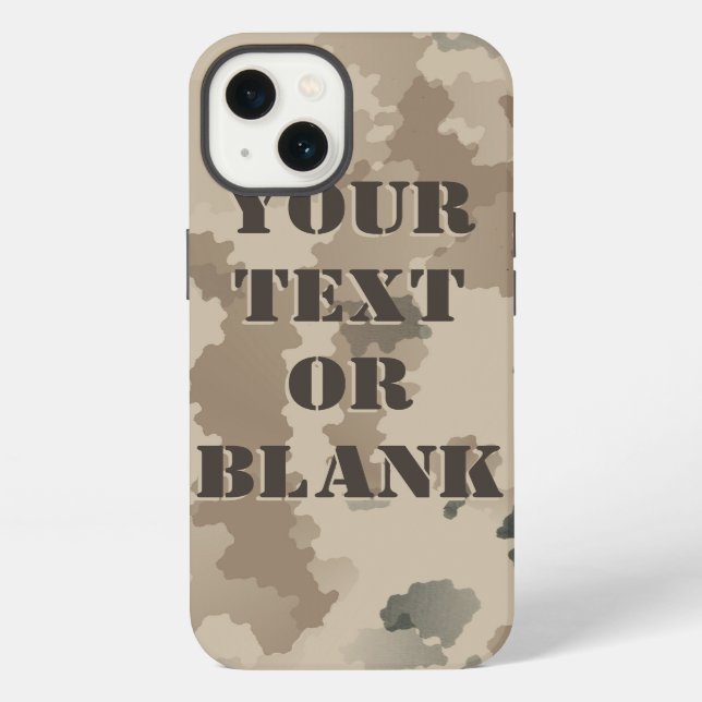 Coque iPhone Camouflage du désert (Verso)