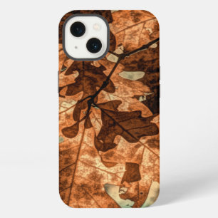 Etui iPhone 13 camouflage Feuilles d'automne Orange Chute Foliage