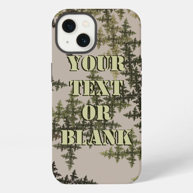Coque iPhone Camouflage fractal - Été (Verso)