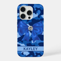 Camouflage personnalisé bleu clinquant