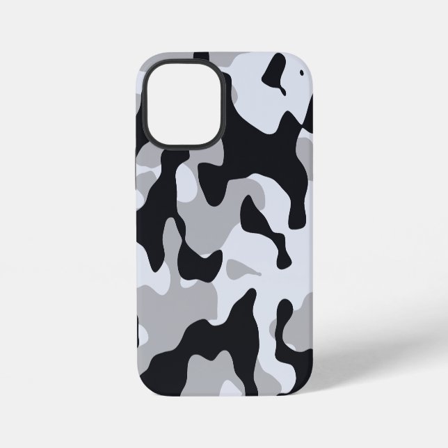 Coque iPhone Camouflage urbain à fort contraste (Verso)